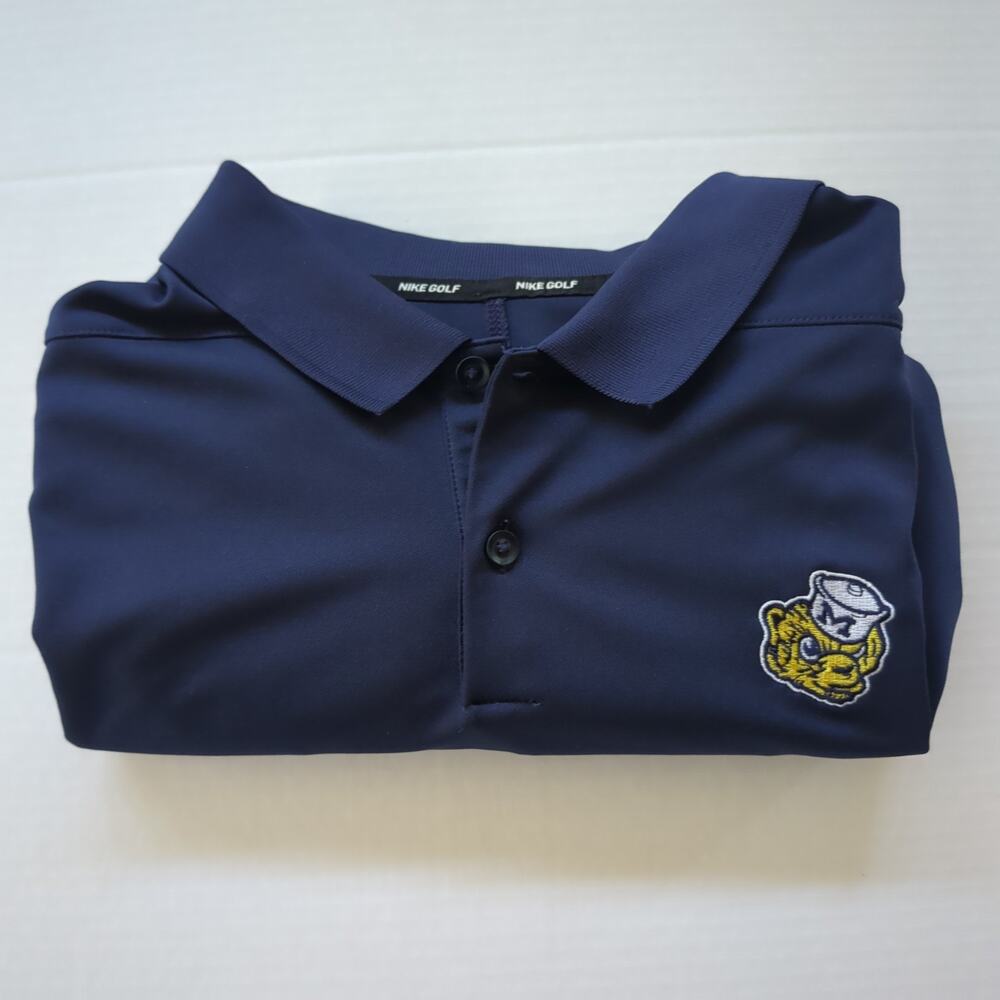Men's Large Nike Golf Shirt University of Michigan Biff the Wolverine Logo Rare - Picture 8 of 8